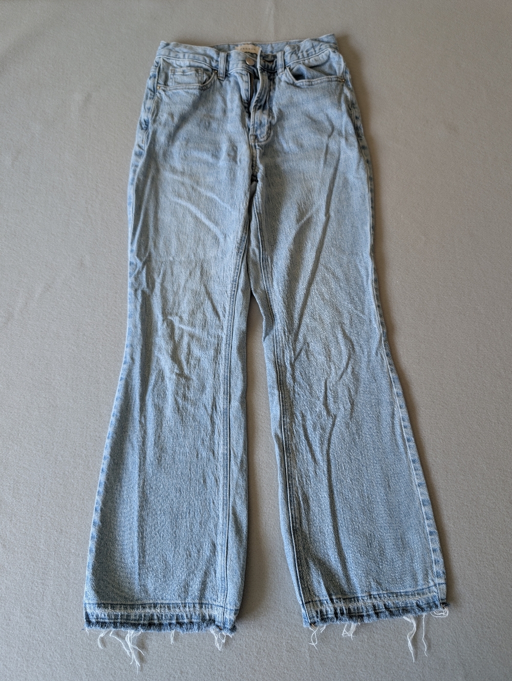PacSun High Rise Bootcut Light Wash Distressed Jeans Soft Cotton Boho Sz 28/6R image 2